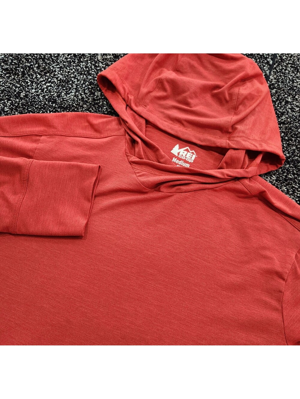 REI Co-Op Sahara Shade Hoodie UPF Lightweight Stretch Mens M Red Hiking Fishing